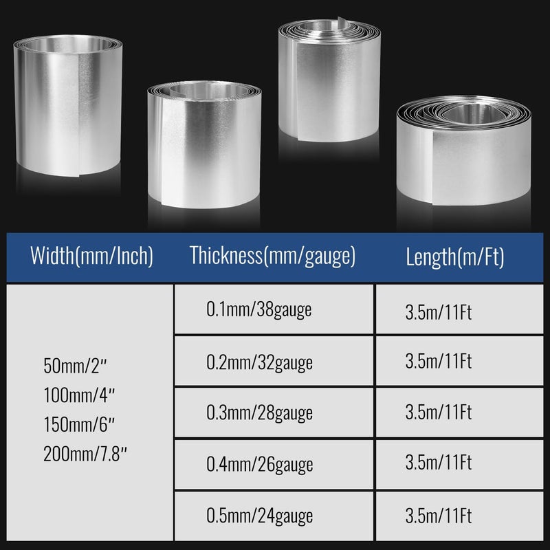 Uxney Aluminum Flashing Roll 2 Inch x 11 Ft, 38 Gauge Roof Flashing Metal Roll, Flexible and Bendable Aluminum Sheet Metal Strip for Roof Repair, Sealing, Siding, and DIY Projects - Image 4